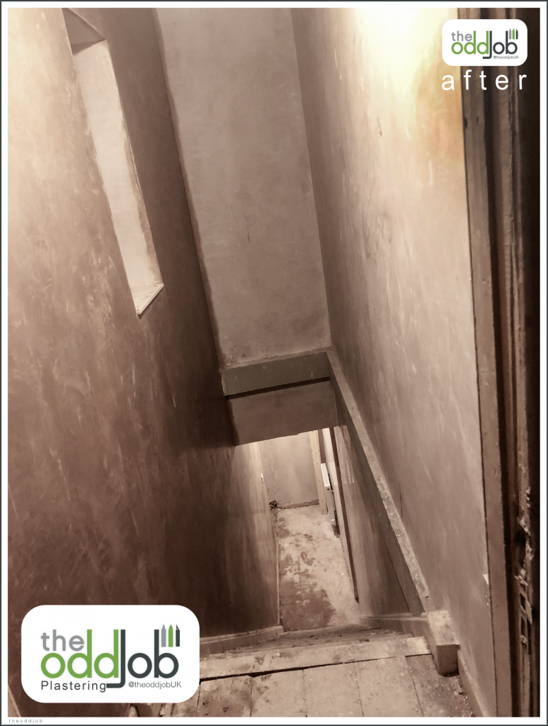 Plastering A hall, Elton, Bury