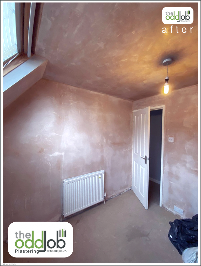 Finished State Bedroom Plastered, Preston, 3 Days