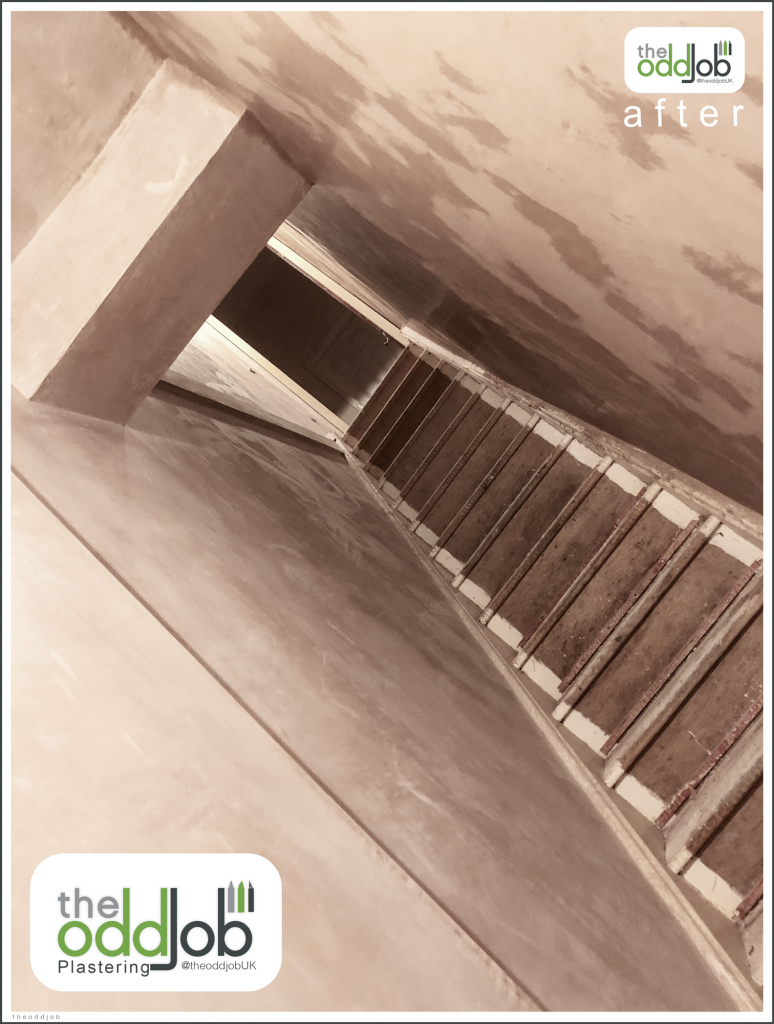 Plastering A hall, Elton, Bury