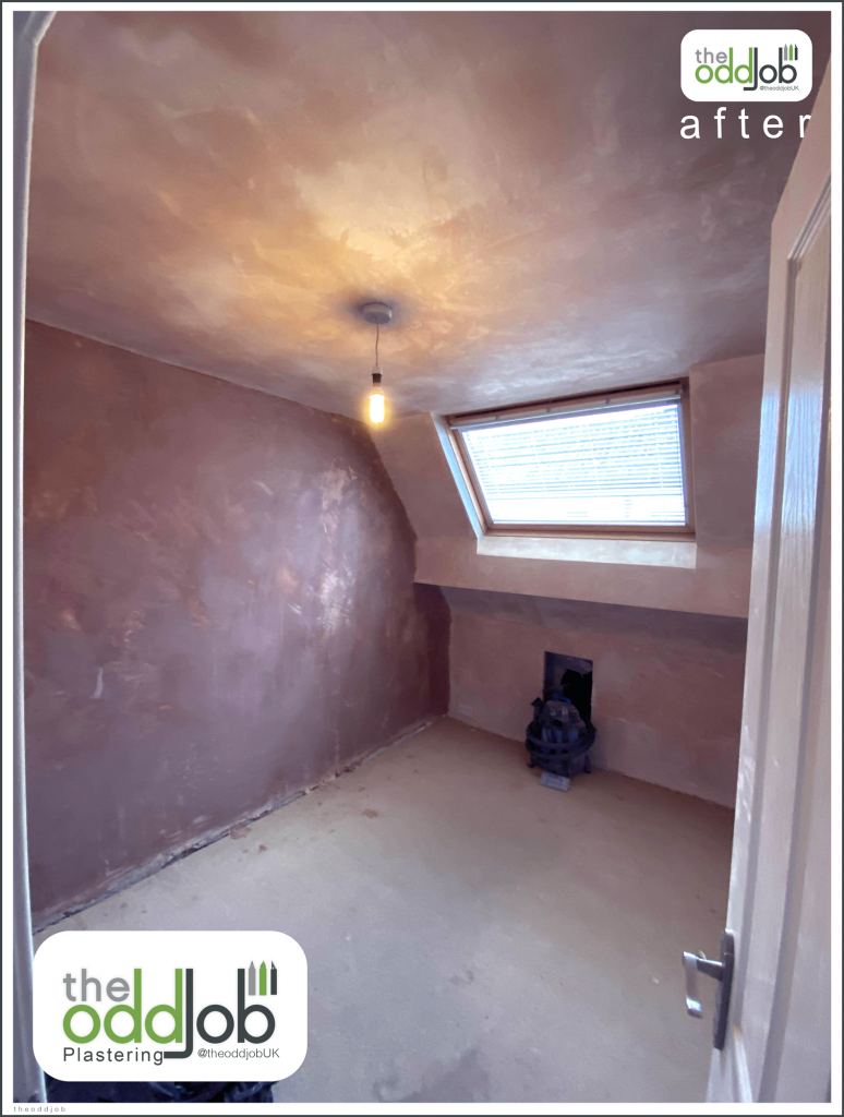 Finished State Bedroom Plastered, Preston, 3 Days