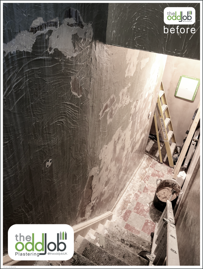 Plastering A hall, Elton, Bury