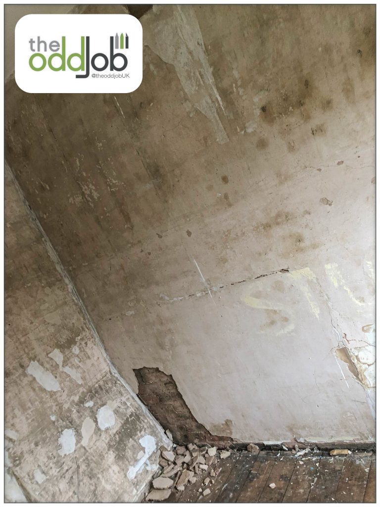 Before Plastering, Salford, Clifton, Bedroom