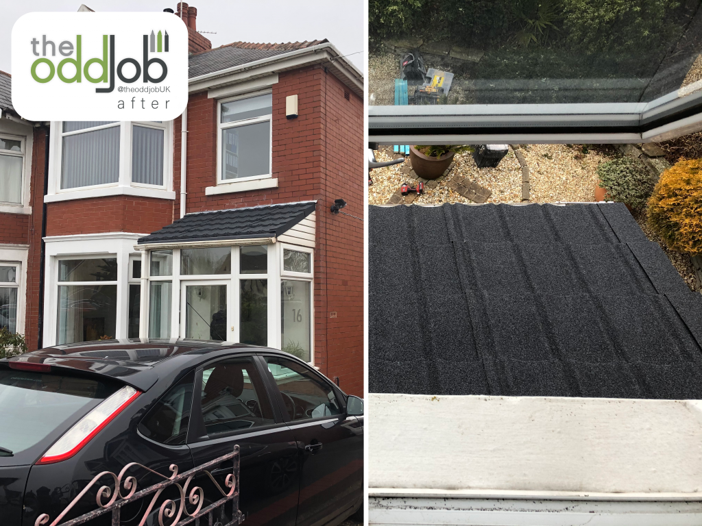 Porch Roof using plastic roof tiles #blackpool