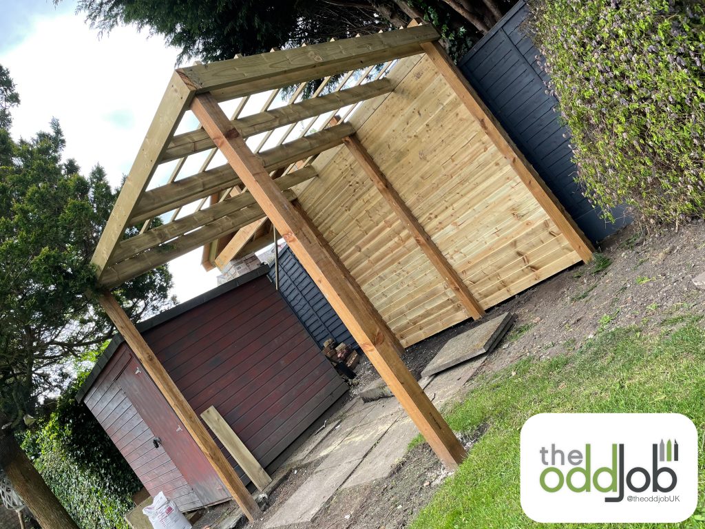 bespoke pergola built in Bury, North West