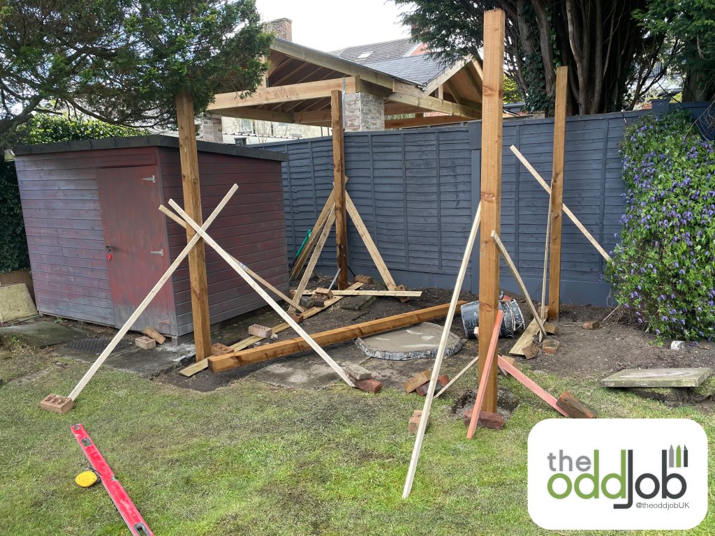 bespoke pergola built in Bury, North West